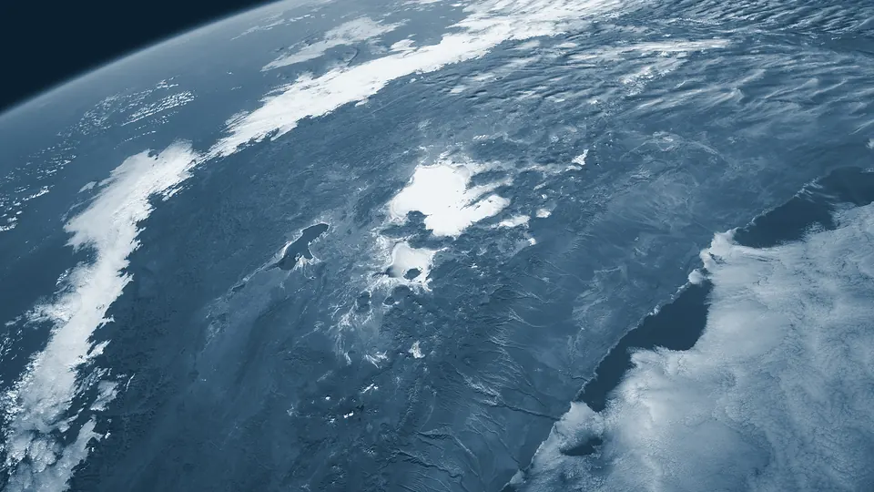 La cordillera de los Andes entre Chile y Bolivia, fotografiada desde la Estación Espacial Internacional